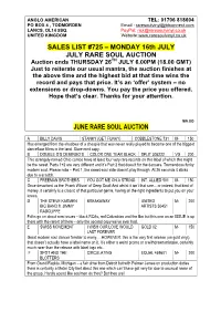 Sales List #725