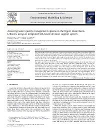 Assessing Water Quality Management Options in the Upper Litani Basin, Lebanon, Using an Integrated GIS-Based Decision Support System