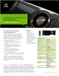 Data Sheet: Quadro GV100
