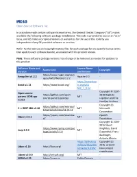 Ifix 6.5 Open-Source Software List
