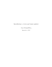 Introduction to Vector and Tensor Analysis