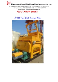 Quotation Sheet