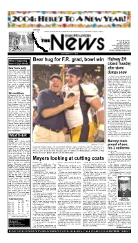 Bear Hug for F.R. Grad, Bowl Win Mayers Looking at Cutting Costs
