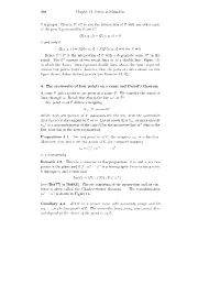 C Is Proper. Clearly, C ∩ C Is Also the Intersection of C with Any