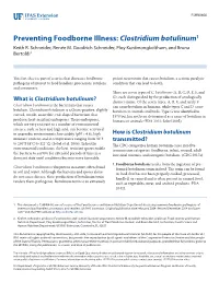 Clostridium Botulinum1 Keith R