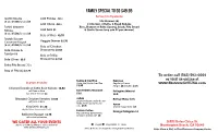 Extras & a La Carte