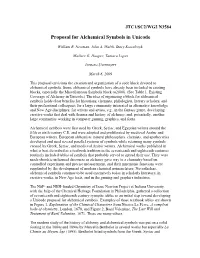 Proposal for Alchemical Symbols in Unicode