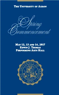 Spring 2017 Commencement Program