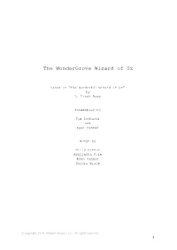 The Wondergrove Wizard of Oz