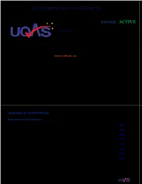Accreditation Statement