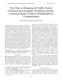 Compiling Spoken Corpus of Radiotelephony Communication