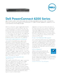 Dell Powerconnect 6200 Series