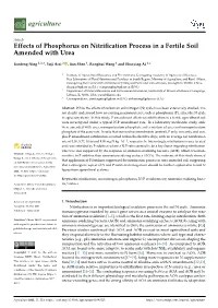 Effects of Phosphorus on Nitrification Process in a Fertile Soil Amended