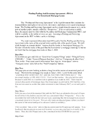 For Securitized Mortgage Loans the “Pooling and Servicing Agreement”