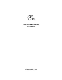 Indiana Free Library Handbook