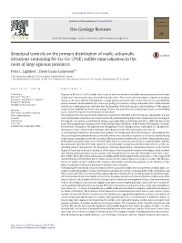 Structural Controls on the Primary Distribution of Mafic–Ultramafic