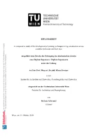 A Comparative Study of the Development of Jointing Techniques