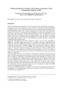 A Multi-Jurisdiction Case Study of 3D Cadastre in Shenzhen, China As Experiment Using the LADM