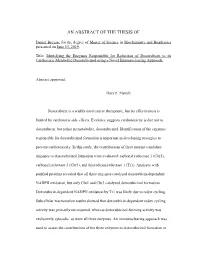 An Abstract of the Thesis Of