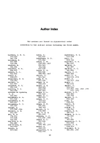 Author Index
