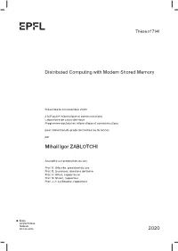 Distributed Computing with Modern Shared Memory
