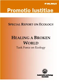 HEALING a BROKEN WORLD Task Force on Ecology