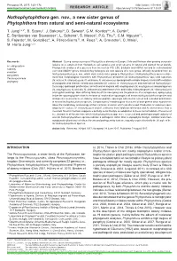 &lt;I&gt; Phytophthora&lt;/I&gt;