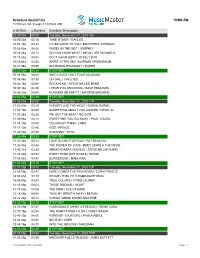 Schedule Quickprint TKRN-FM