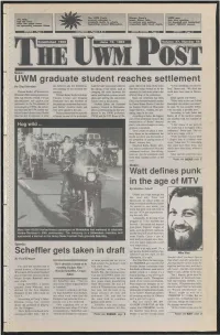 UWM Graduate Student Reaches Settlement Scheffler Gets Taken In
