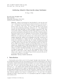 Authoring Adaptive Hypermedia Using Ontologies