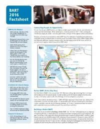 BART 2016 Factsheet