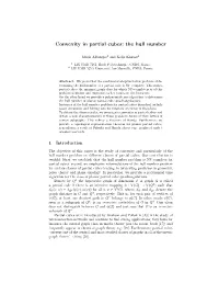 Convexity in Partial Cubes: the Hull Number