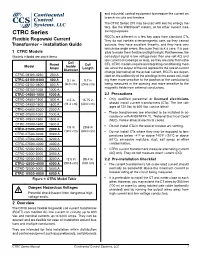 CTRC Series Rogowski Coil Installation Guide