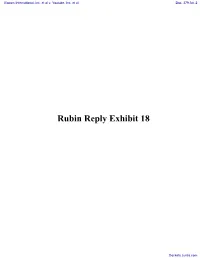 DECLARATION of MICHAEL RUBIN in Support Re