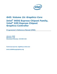 G45: Vol 1B: Graphics Core