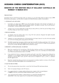 Oceania Chess Confederation (Occ)