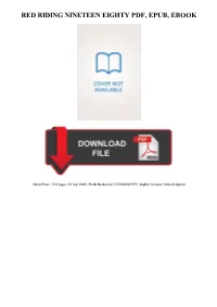 Red Riding Nineteen Eighty Pdf, Epub, Ebook