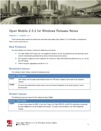 Release Notes