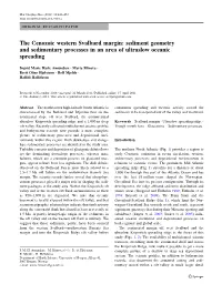 The Cenozoic Western Svalbard Margin: Sediment Geometry and Sedimentary Processes in an Area of Ultraslow Oceanic Spreading