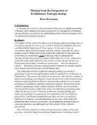 Theurgy from the Perspective of Evolutionary Neuropsychology