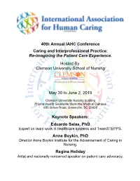 40Th Annual IAHC Conference Caring And