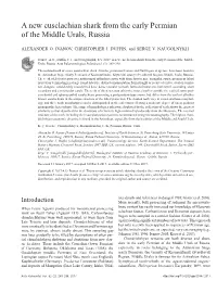 A New Euselachian Shark from the Early Permian of the Middle Urals, Russia