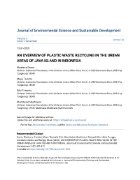 An Overview of Plastic Waste Recycling in the Urban Areas of Java Island in Indonesia