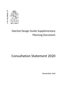 Consultation Statement 2020