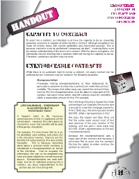 Contract Law, Lesson 3