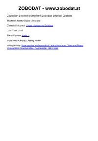 New Species and Records of Lathrobium from China and Nepal