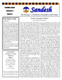 Sandesh Sandesh Issue 3 the Message : a Newsletter from Indus of Fox Valley