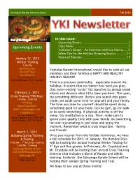 YKI Newsletter Sep-Oct 2012