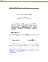 Contraction and Revision