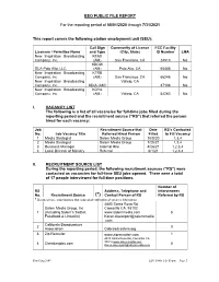 Eeo Public File Report